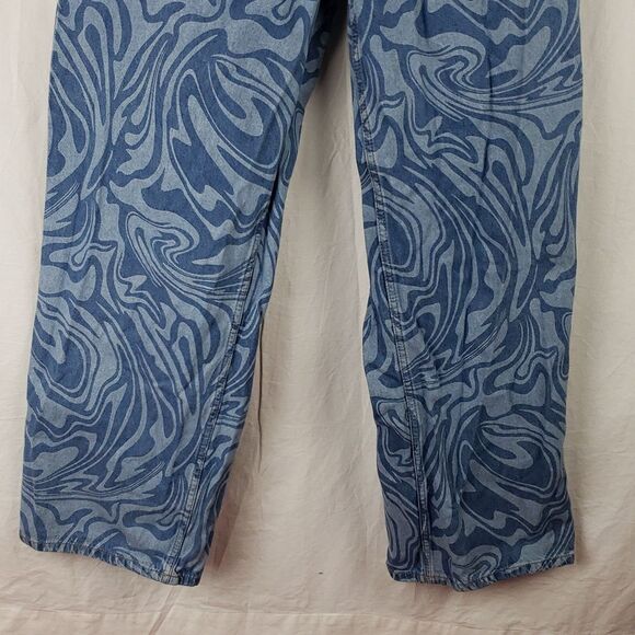 Divided H&M Women's 10 Swirl Blue Jeans - Picture 4 of 15